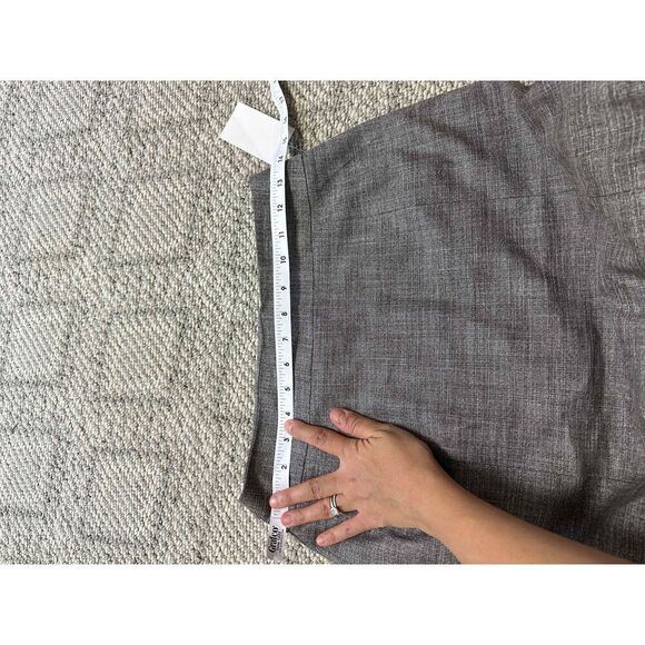 NWT Nordstrom Semantiks Gray Pencil Skirt Petite Size 6 Viscose Blend - Picture 4 of 10